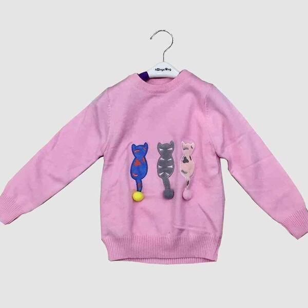 Baby Pink Cotton T Shirt For Girls