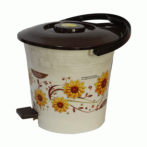 Bagmati Blue Floral Small Plastic Paddle Bin PC-1000-403