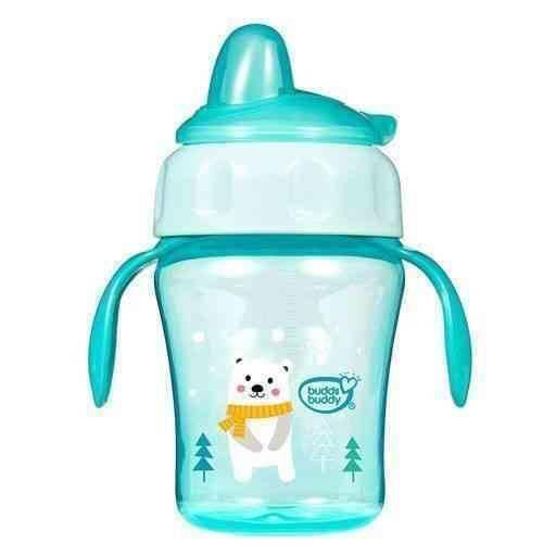 BuddsBuddy Green Momo Flexi Spout Sipper Cup 240ml (1pc)