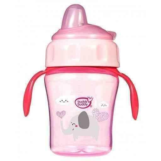 BuddsBuddy Pink Momo Flexi Spout Sipper Cup 240ml (1pc)