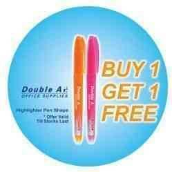 Buy 1 Get 1 Free Double A Highlighter Pen