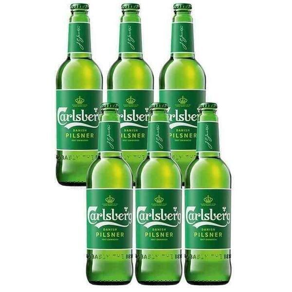 Carlsberg  Beer Bottle 650ml (Pack Of 6)