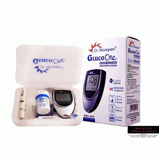 Dr. Morepen Glucometer with strips and lancets