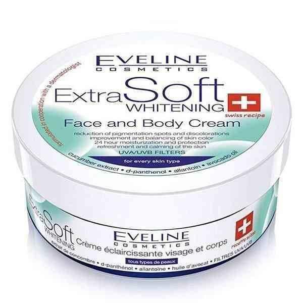 Eveline Extra Soft Whitening Face & Body Cream UVA&UVB All Skin Type 200ml