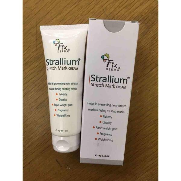 Fixderma Strallium Stretch Mark Cream Helps In Preventing New Stretch Marks & Fading Existing Marks 75Gm