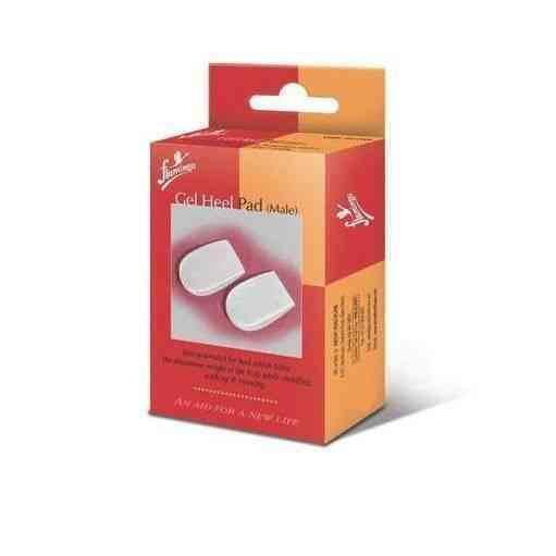 Flamingo Gel Heel Pad For Heel Pain, Plantar Fasciitis, Heel Spur, Knee & Ankle Pain And Back Pain Universal Size