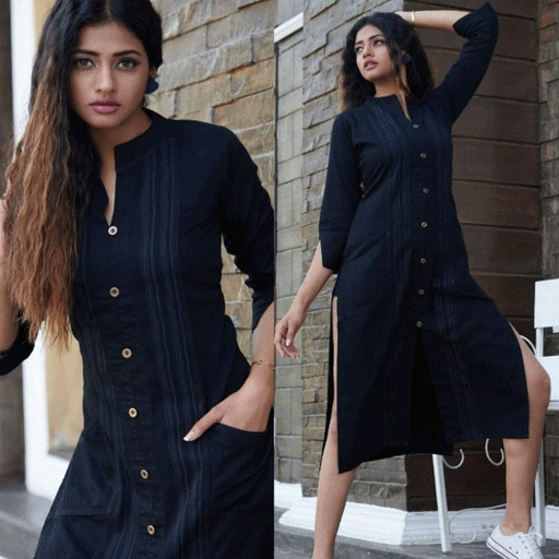 FuLoo's Lighter Denim Western Kurti # 1013