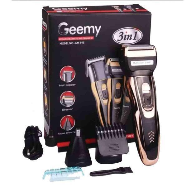 Gemei  ( 3 In 1 Trimmer ) Hair Clipper, Shaver & Nose Hair Trimmer