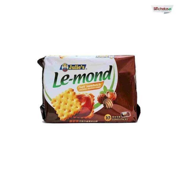 Julies Le-mond Choc Hazelnut Sandwich 180 gm