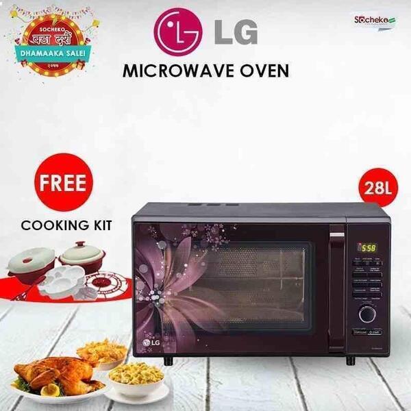LG 28 L Convection Microwave Oven (MC2886BRUM)