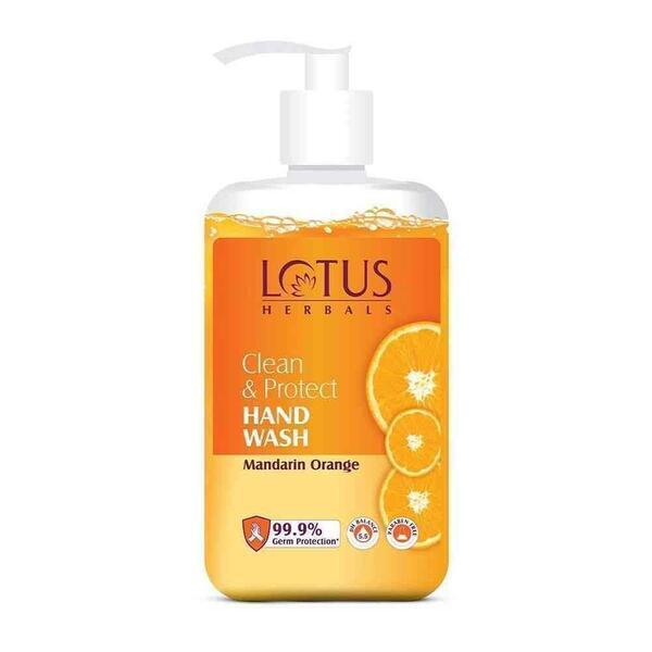 Lotus Herbals Clean & Protect Hand Wash With Mandarin Orange -280ml