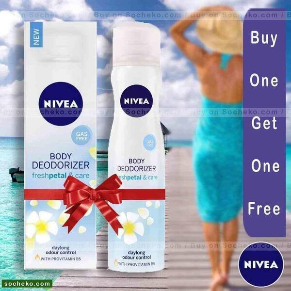 NIVEA DEO SPRAY FRESH PETAL CARE  (Buy 1 Get 1 Free)