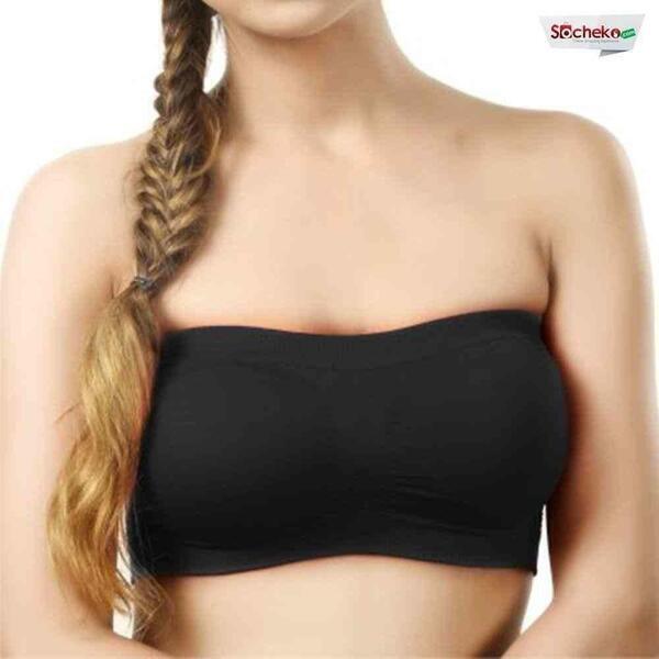 Non-Padded, Non-Wired Seamless Tube Bra (Free Size)