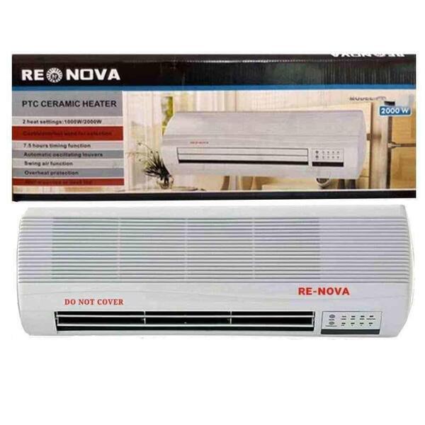 Renova 2000A Wall Mount PTC Ceramic Heater - 2000 Watts - White