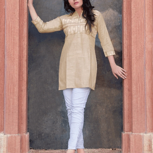 T&T Western tops in Cotton Fabric with Embroidery #1012