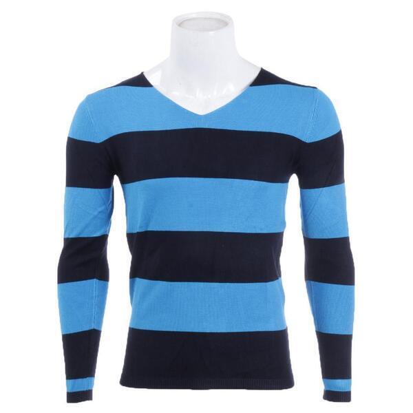 Cotton Stripe Sweater For Men