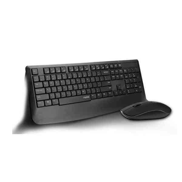 Rapoo X1900 Wireless Optical Mouse & Keyboard US Black (17786)
