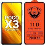 11D Full Cover Tempered Glass For POCO X3