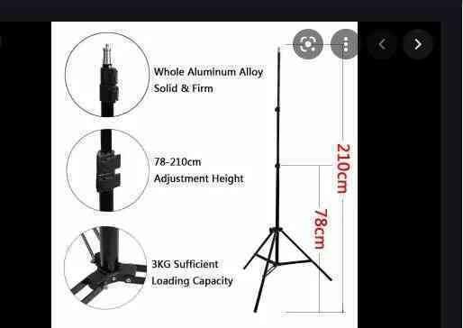 2.1M Tripod Stand Stand (For Photo Studio Ring Light)
