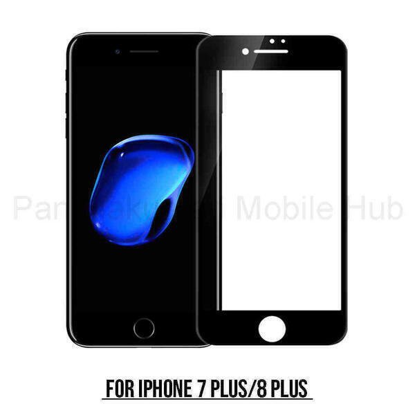 9H Full Glue 5D Glass for iPhone 7 Plus Black