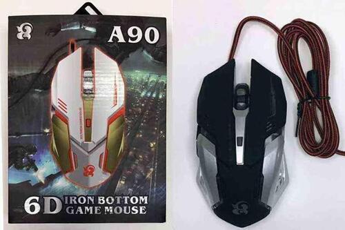 A90 6D Iron Bottom Gaming Mouse