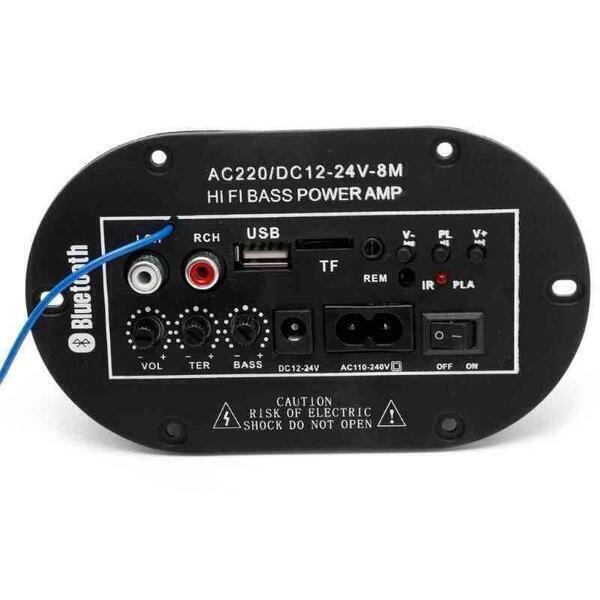 AC220V/DC12-24V HI-FI Bass Power AMP