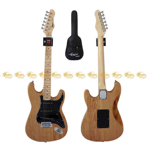 Aiersi Solid Mahogany Body ST Style Electric Guitar Model ST-MB