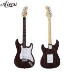 Aiersi ST2-ZB Stratocaster Electric Guitar, Zebrawood Body