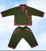 Baby Green Color Daura And Trousers Set For Boys