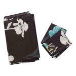Black And Multi Color Tulip Print Bedsheet