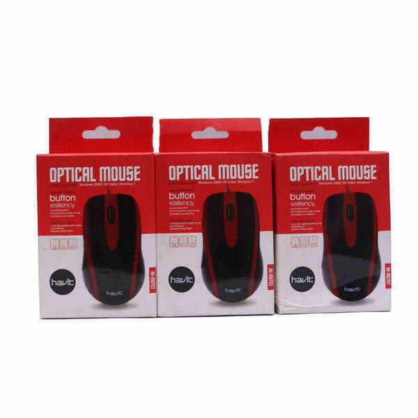 Black/Red Optical Mouse HYY 3