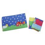 Blue And Green Sheep Cartoon Bedsheet