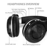 Bluedio T2 Plus Turbine Wireless Bluetooth Headphones with Mic/Micro SD Card Slot/FM Radio