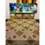 Box Printed King Size Bedsheet With 2 Pillowcover