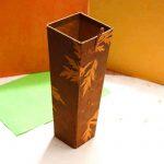 Brown Leaf Wall Flower Vase 28*10 Cm