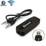 Car Bluetooth Device With Audio Receiver, 3.5Mm Connector, Adapter Dongle, Transmitter (Black)