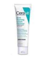 CeraVe Acne Foaming Cream Cleanser with Benzoyl Peroxide, 150 ML