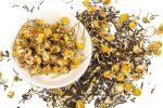 Chamomile Green Tea For Stress Relief & Good Sleep, Made with 100% Organic Green Whole Leaf & Natural Chamomile Flowers - 250g (125 cups)|Reduces Stress & Promotes Sleep