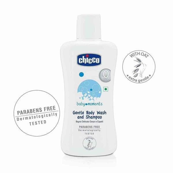 Chicco Gentle Body Wash and Shampoo (200 ml) Baby Moments
