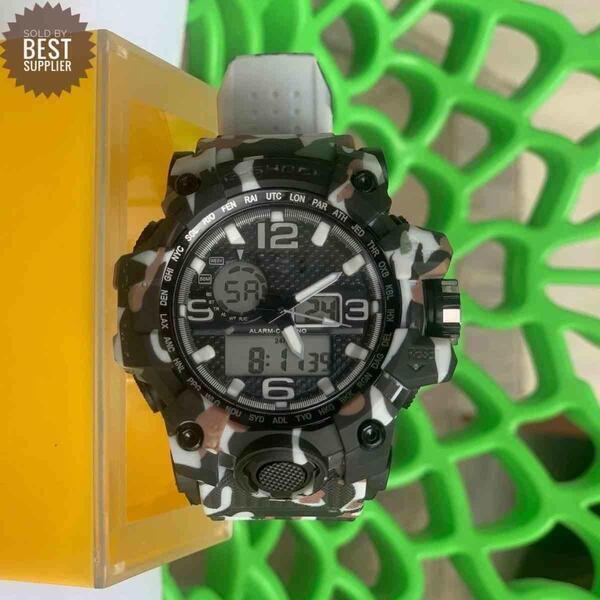 Combat Colour Multifunctional Sport Double Time Watch For Men