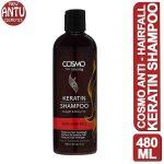 COSMO Hair Naturals Anti Hair Fall Sulfate and Paraben Free Keratin Shampoo for Straight and Shiny Hair - 480ml