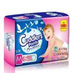 Cuddlers Pants Overnites Crawlers Diaper Medium - 5 Pcs