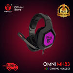 Fantech Mh83 Adjustable Over Ear Gaming Headphone Rgb Light Noise Cancelling Gaming Headset 7.1