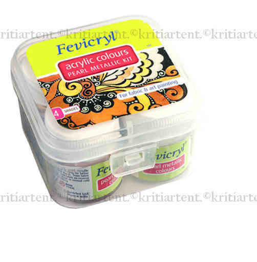 Fevicryl Pearl Metallic Kit set of 4