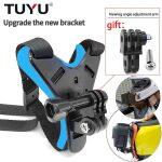 Full Face Motorcycle Helmet Chin Mount With Phone Holder Bracket For Gopro Hero 8 7 6 5 Dji Osmo Action Camera