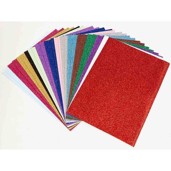 Glitter Paper A4 Size In 10 Beautiful Colors