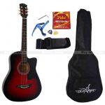 Guitarist Red/Black Foreign Acoustic Guitar