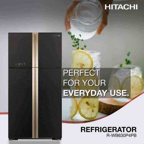 Hitachi Refrigerator 510 liters (Rw630p4b)