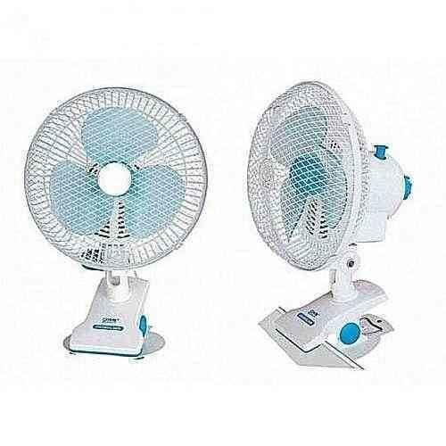 Hj-180 Mini Clip Electric Fan-Blue/White