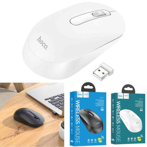 Hoco Wireless Mouse Gm14 Platinum